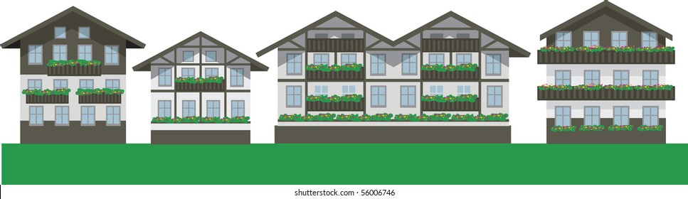 Chalet houses