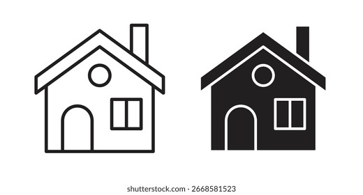 Skihüttensymbol Schwarz-Weiß-Vektorgrafik