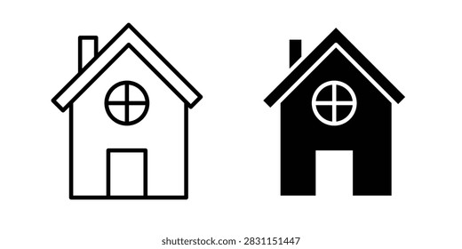 Chalet icon simple drawings