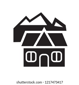 Chalet icon. Trendy Chalet logo concept on white background from Winter collection. Suitable for use on web apps, mobile apps and print media.