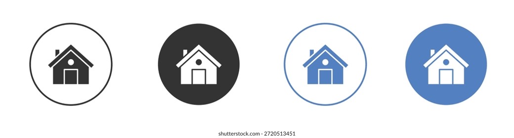 Colección de ilustración de arte de Clip de Vector de icono de chalet