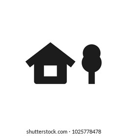 chalet vector icon