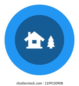 chalet vector icon