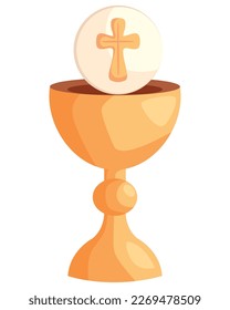 chalice with communion sacred icon