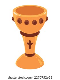 chalice with cross first communion