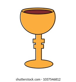 chalice cup icon image vector illustration design 
