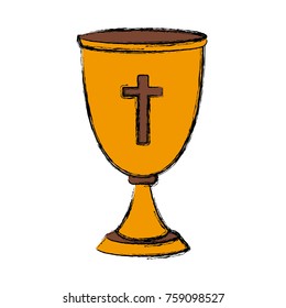 Chalice cup symbol icon vector illustration graphic design