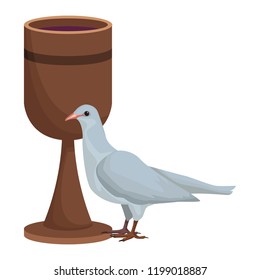 Chalice and dove