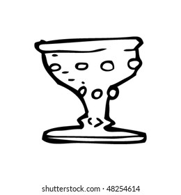 Chalice Drawing Stock Vector (Royalty Free) 48254614