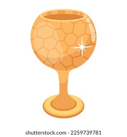 Chalice glass flat icon is ready for digital use 