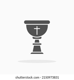 Chalice glyph icon. Can be used for digital product, presentation, print design and more.