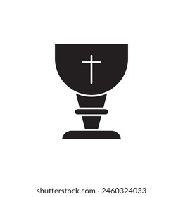 Chalice icon design, isolated on white background, vector illustration