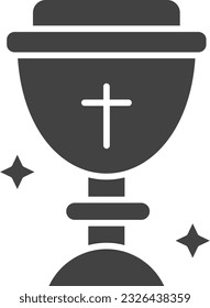 Chalice Icon image. Suitable for mobile application.