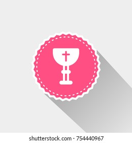 chalice icon with long shadow