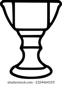 Chalice outline icon. linear style sign for mobile concept and web sign, symbol, vector, art