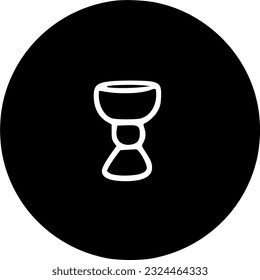 Chalice outline icon. linear style sign for mobile concept and web sign, symbol, vector, art