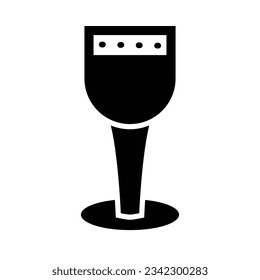 Chalice Vector Glyph Icon For Personal And Commercial Use.
