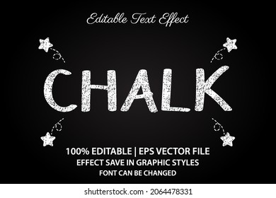 Chalk 3d Editable Text Effect