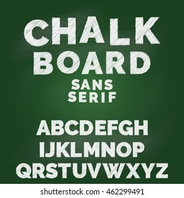 Chalk alphabet