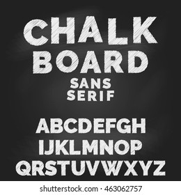 Chalk alphabet 