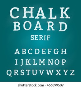 Chalk alphabet,font, typeface