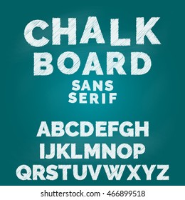 Chalk alphabet,font, typeface