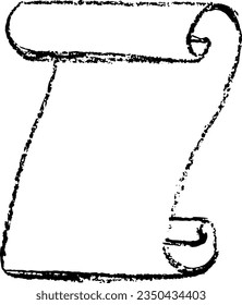 Chalk Ancient Scroll Parchment Illustration
