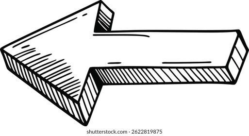 Projeto de vetor de seta de giz. ilustração vetorial de um fundo preto e branco