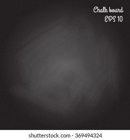 Chalk board background. Stock vector.
