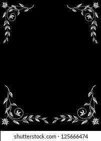  Chalk Board Flower Border