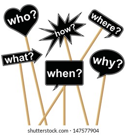 Chalk board with Question