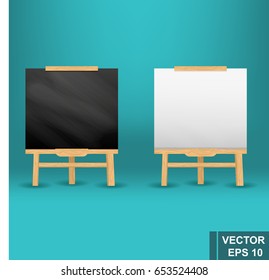 Chalk board. School. Training. Isolated on white background