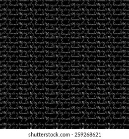 Chalk board seamless pattern with "My dog ate my homework " message