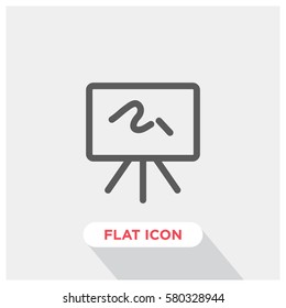 Chalk board vector icon