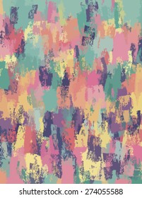 Chalk brush strokes background. Vector version