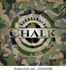 Chalk  camouflaged emblem