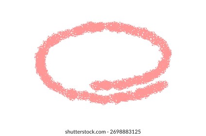 Círculo de tiza con el contorno de la burbuja del discurso de la cita en rosa suave. Cuadro de conversación con mensaje y comentario como resaltado de cuadro de texto, elegante fondo gráfico para la comunicación moderna.