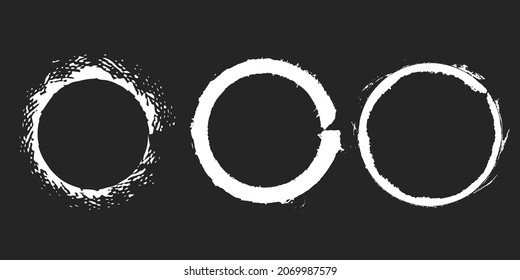 Vector de círculos de charla. Círculo de Grunge en la pizarra