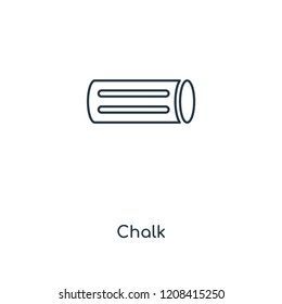 Chalk concept line icon. Linear Chalk concept outline symbol design. This simple element illustration can be used for web and mobile UI/UX.