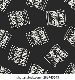 chalk doodle seamless pattern background