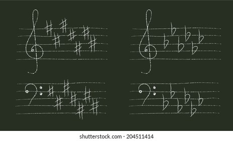 Chalk doodles, vector illustration in EPS10.