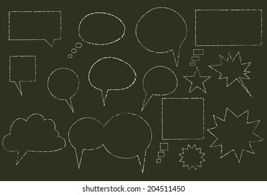 Chalk doodles, vector illustration in EPS10.