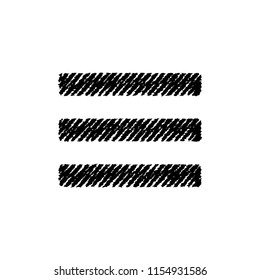 chalk drowing icon (menu / list)