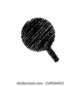 chalk drowing shape (magnifying glass / zoom /loupe)