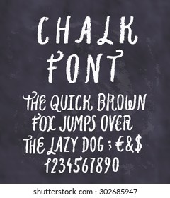 Chalk font.