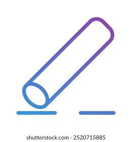 Chalk gradient icons. ideal for school, learning, and creative use. editable stroke, suitable for websites, UI and interfaces.