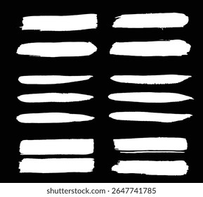 Chalk graphic elements collection - arrows, frames, rectangle, oval and round shapes. Chalk forms on black board, vector illustration, Hand drawn sketch hand drawn elements, scribble line brush.