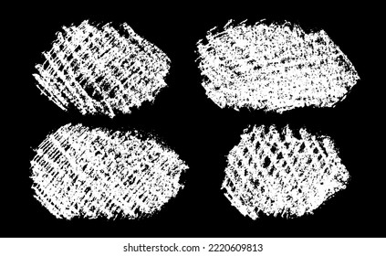 Colocar fondo de grano. Esbozos abstractos de pizarra. Rayas blancas de lápiz y garabatos. Colección de fondo ondulado.