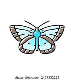 chalk hill blue spring color icon vector. chalk hill blue spring sign. isolated symbol illustration