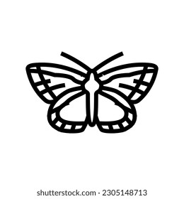chalk hill blue spring line icon vector. chalk hill blue spring sign. isolated contour symbol black illustration